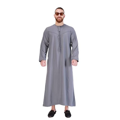 Greatfool Kaftan Herren - gebetskleidung für männer mit Premium-Qualitätsverarbeitungen - Elegant und traditionell Abaya Herren - arabische Kleidung Herren - M von Greatfool