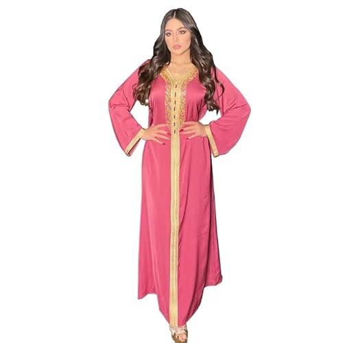 Greatfool Kaftan Damen lang - Traditioneller Damen-Djellaba im Stil eines marokkanischen Kaftans oder eines Kabylenkleids, der als Damen-Abaya oder - L von Greatfool