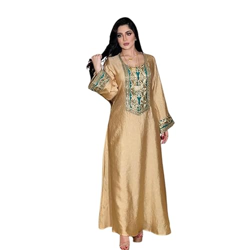 Greatfool Kaftan Damen lang - Traditioneller Damen-Djellaba im Stil eines marokkanischen Kaftans oder eines Kabylenkleids, der als Damen-Abaya oder - M von Greatfool