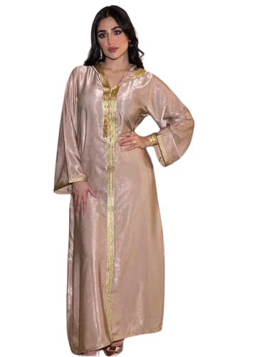Greatfool Kaftan Damen lang - Traditioneller Damen-Djellaba im Stil eines marokkanischen Kaftans oder eines Kabylenkleids, der als Damen-Abaya oder - S von Greatfool