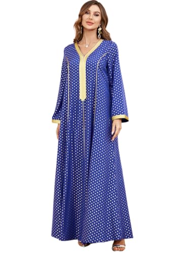 Greatfool Kaftan Damen lang - Traditioneller Damen-Djellaba im Stil eines marokkanischen Kaftans oder eines Kabylenkleids, der als Damen-Abaya oder - XXL von Greatfool