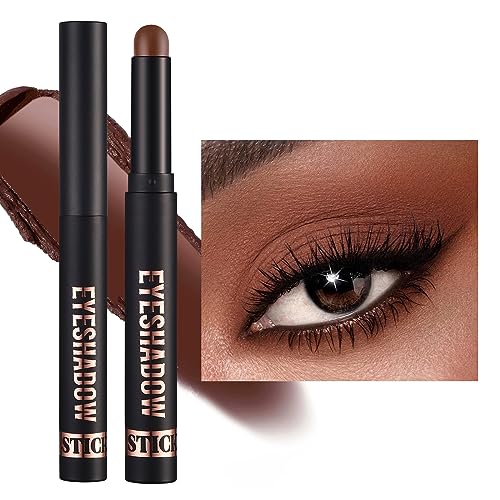 Cream Eyeshadow Stick, Metallic Glitter Eye Brightener stick, Matte Shimmer Eyeshadow Crayon, Waterproof Highlighter Makeup Stick for Girls Women Sparkling Eye Makeup (#07) von Greatlizard