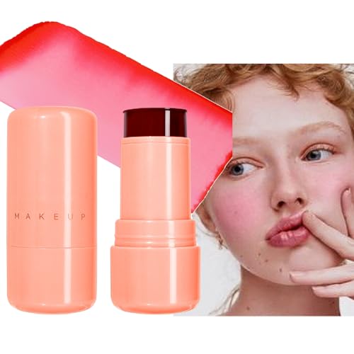 Milk Jelly Blush, Milk Cooling Water Jelly Tint Stick, Multi-Use Jelly Blush Stick for Lip & Cheek Stains, Clear Glossy Lip Gloss, Buildable Watercolor Finish,Vegan, Cruelty Free (A02, Pack of 1) von Greatlizard