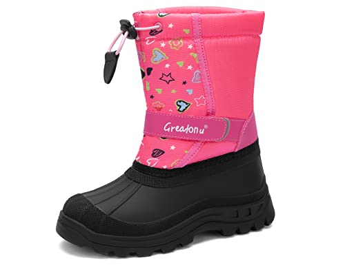 Greatonu Schneestiefel Kinder Jungen Mädchen Winter Outdoor Winterstiefel Warm Gefüttert Wasserdicht Stiefel Snowboots Rosa EU 29 Kleinkind Greatonu Schneestiefel Kinder Jungen Mädchen Winter Outdoor Winterstiefel Warm Gefüttert Wasserdicht Stiefel Snowboots Rosa EU 29 Kleinkind von Greatonu