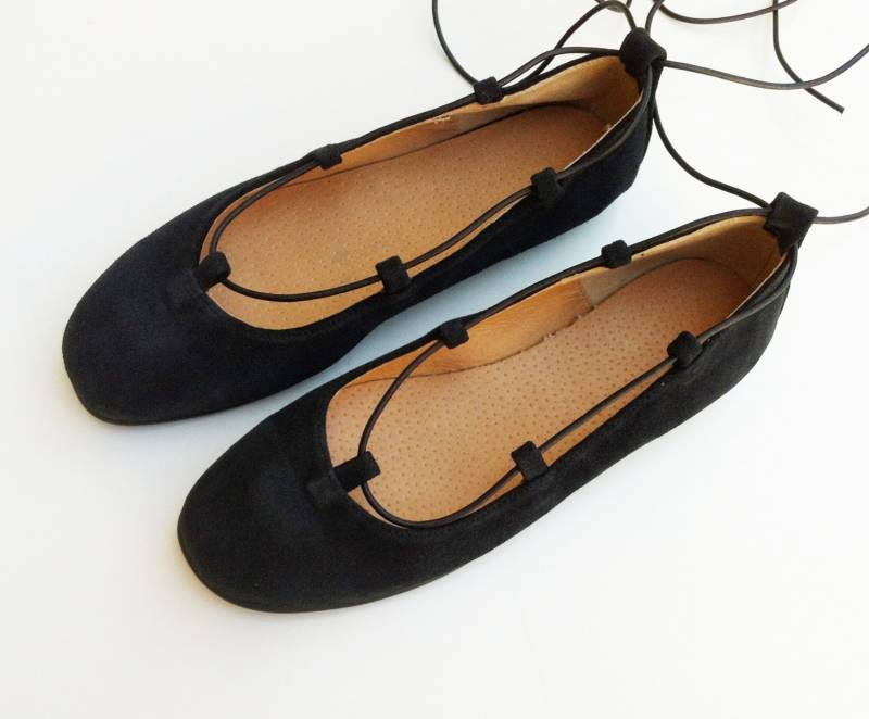 Schwarze Ballettschuhe, Letztes Paar Grösse 40 Schwarze Ballettschuhe, Letztes Paar Grösse 40 von GrecianSandals