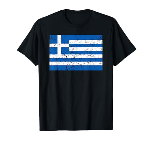 Griechenland-Flagge, Grafik für Männer, Frauen, Kinder T-Shirt von Greece Flag Graphic Store