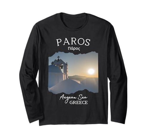 Griechische Insel Paros Griechenland Griechisch Urlaub Souvenir Damen Herren Langarmshirt Griechische Insel Paros Griechenland Griechisch Urlaub Souvenir Damen Herren Langarmshirt von Greek Island Vacation Outfits Matching Family