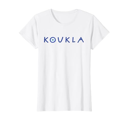 Griechische Koukla Böser Blick Griechischer Stolz Griechische Frau Mädchen Griechenland T-Shirt Griechische Koukla Böser Blick Griechischer Stolz Griechische Frau Mädchen Griechenland T-Shirt von Greek Koukla Apparel
