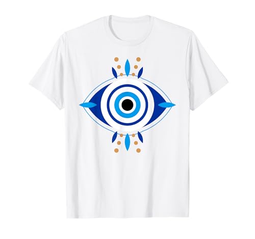 Blauer griechischer böser Blick Kinder Männer Frauen Geschenk T-Shirt Blauer griechischer böser Blick Kinder Männer Frauen Geschenk T-Shirt von Greek Mati Evil Eye Products