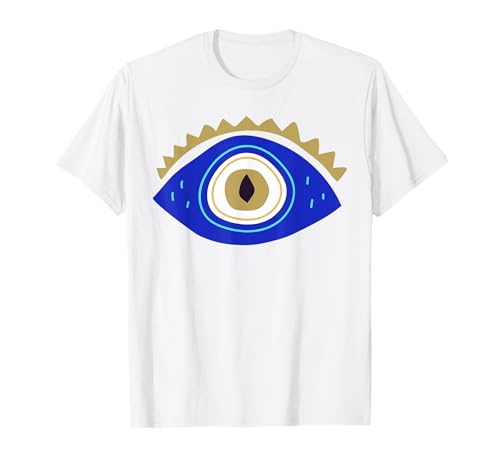 Gold griechischer böser Blick Kinder Männer Frauen Geschenk T-Shirt Gold griechischer böser Blick Kinder Männer Frauen Geschenk T-Shirt von Greek Mati Evil Eye Products