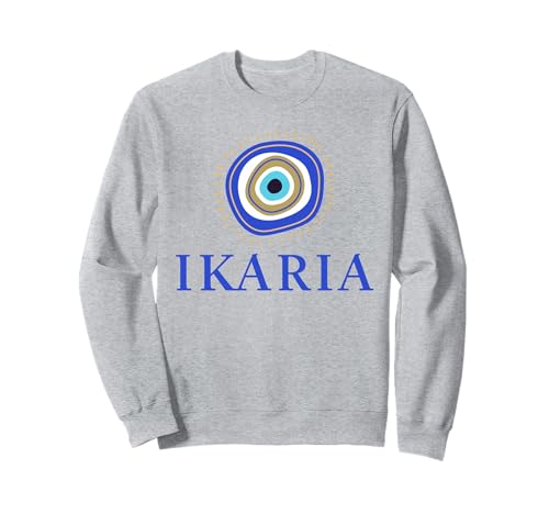 Ikaria griechischer böser Blick Kinder Männer Frauen Geschenk Sweatshirt Ikaria griechischer böser Blick Kinder Männer Frauen Geschenk Sweatshirt von Greek Mati Evil Eye Products
