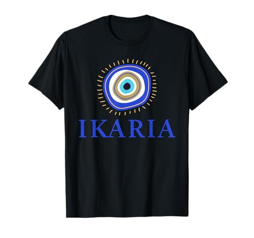 Ikaria griechischer böser Blick Kinder Männer Frauen Geschenk T-Shirt Ikaria griechischer böser Blick Kinder Männer Frauen Geschenk T-Shirt von Greek Mati Evil Eye Products
