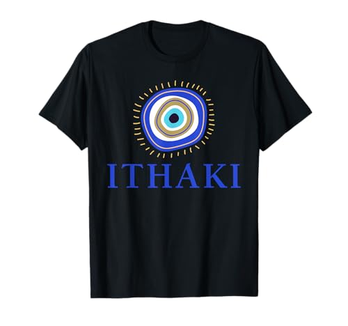 Ithaki griechischer böser Blick Kinder Männer Frauen Geschenk T-Shirt Ithaki griechischer böser Blick Kinder Männer Frauen Geschenk T-Shirt von Greek Mati Evil Eye Products