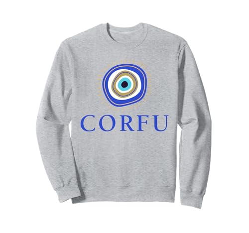 Korfu griechischer böser Blick Kinder Männer Frauen Geschenk Sweatshirt von Greek Mati Evil Eye Products