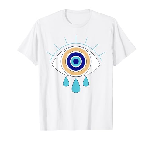 Künstlerisches griechisches böses Auge Kinder Männer Frauen Geschenk T-Shirt Künstlerisches griechisches böses Auge Kinder Männer Frauen Geschenk T-Shirt von Greek Mati Evil Eye Products
