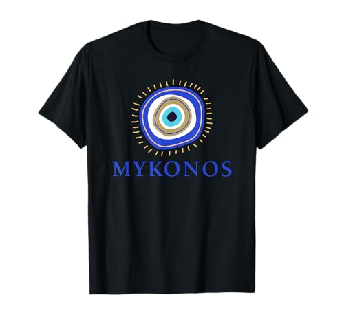 Mykonos griechischer böser Blick Kinder Männer Frauen Geschenk T-Shirt Mykonos griechischer böser Blick Kinder Männer Frauen Geschenk T-Shirt von Greek Mati Evil Eye Products