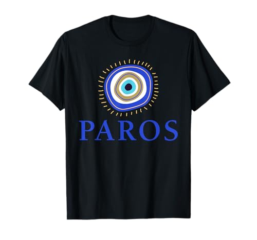 Paros griechischer böser Blick Kinder Männer Frauen Geschenk T-Shirt Paros griechischer böser Blick Kinder Männer Frauen Geschenk T-Shirt von Greek Mati Evil Eye Products