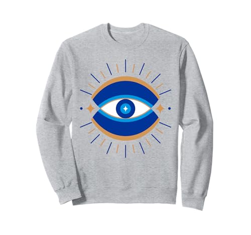 Radiating Evil Eye Kinder Männer Frauen Geschenk Sweatshirt Radiating Evil Eye Kinder Männer Frauen Geschenk Sweatshirt von Greek Mati Evil Eye Products