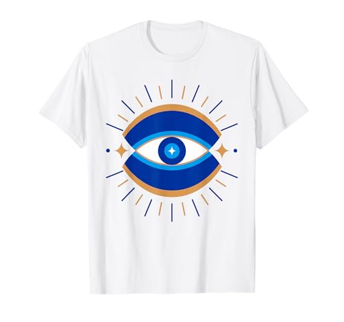 Radiating Evil Eye Kinder Männer Frauen Geschenk T-Shirt Radiating Evil Eye Kinder Männer Frauen Geschenk T-Shirt von Greek Mati Evil Eye Products