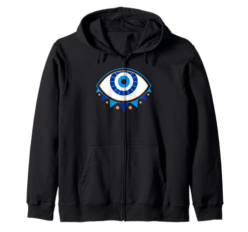Tränen griechischer böser Blick Kinder Männer Frauen Geschenk Kapuzenjacke von Greek Mati Evil Eye Products