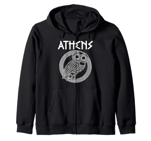 Griechische Mythologie, Athenische Eule, geeignet für Männer und Frauen. Kapuzenjacke Griechische Mythologie, Athenische Eule, geeignet für Männer und Frauen. Kapuzenjacke von Greek Mythology Athenian Owl Products