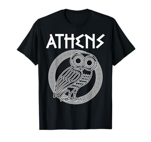 Griechische Mythologie, Athenische Eule, geeignet für Männer und Frauen. T-Shirt Griechische Mythologie, Athenische Eule, geeignet für Männer und Frauen. T-Shirt von Greek Mythology Athenian Owl Products