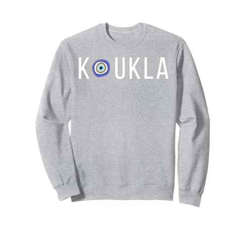 Koukla Puppe Griechischer Stolz Mati Evil Eye Kinder Männer Frauen Geschenk Sweatshirt von Greek Pride Products