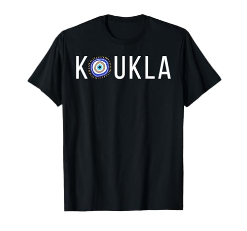 Koukla Puppe Griechischer Stolz Mati Evil Eye Kinder Männer Frauen Geschenk T-Shirt von Greek Pride Products