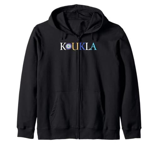 Koukla Puppe griechischer Stolz böser Blick Kinder Männer Frauen Geschenk Kapuzenjacke von Greek Pride Products