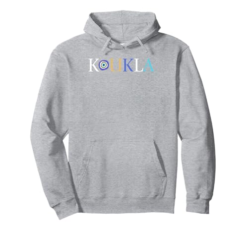 Koukla Puppe griechischer Stolz böser Blick Kinder Männer Frauen Geschenk Pullover Hoodie von Greek Pride Products
