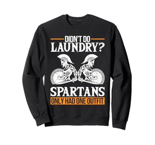 Griechisches Design Herren Grafik Spartan Warrior Sparta Sweatshirt von Greek Spartan Ancient Greece Mens Graphic