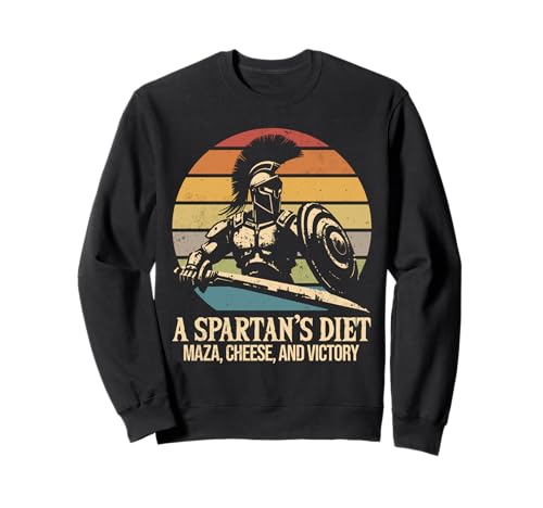 Sparta Warrior Herren Grafik Griechisch Spartan Design Sweatshirt von Greek Spartan Ancient Greece Mens Graphic
