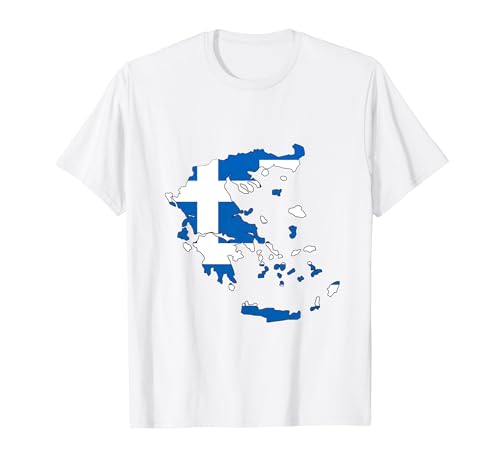 Griechenland-Flaggen-T-Shirt, griechisches T-Shirt, Griechenland-Flagge für Damen T-Shirt Griechenland-Flaggen-T-Shirt, griechisches T-Shirt, Griechenland-Flagge für Damen T-Shirt von Greek map, Greece for kids, Greek flag for men