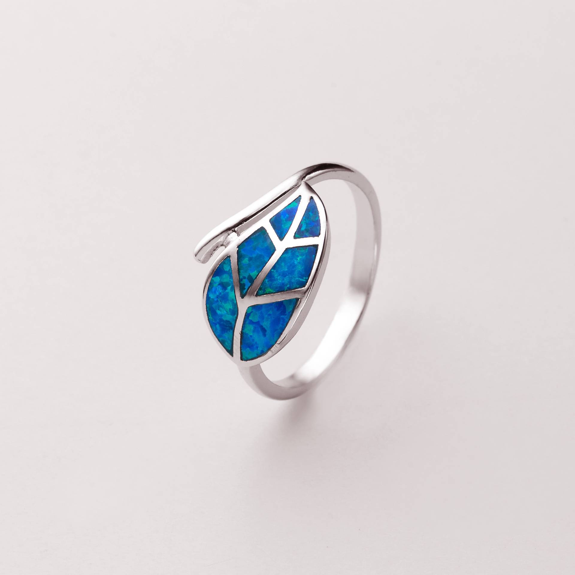 Silber 925 Ring/Opal Olivenblatt 52 Größe von GreekAncientJewelry
