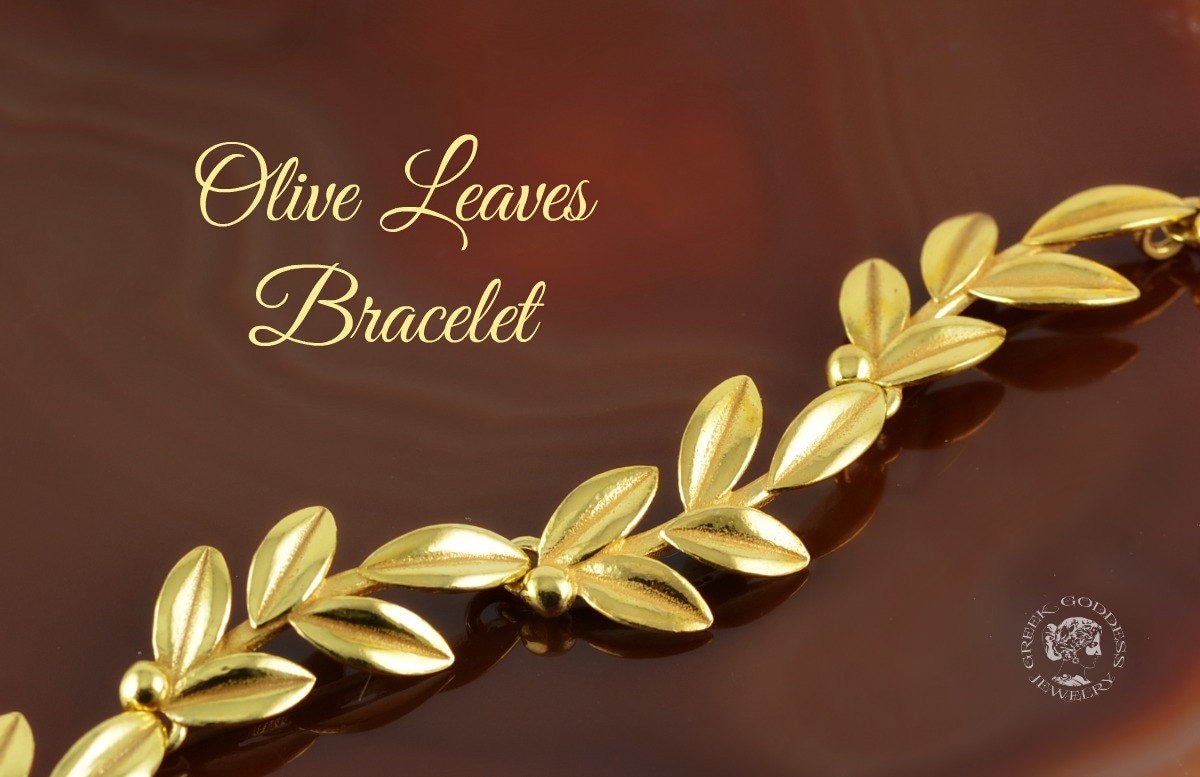 Olivenblätter Goldene Armband, Olivenblatt, Golden Olivenblatt Olivenblätter, Blatt Goldenen Blatt, Griechisch Olivenblätter Goldene Armband, Olivenblatt, Golden Olivenblatt Olivenblätter, Blatt Goldenen Blatt, Griechisch von GreekGoddessJewelry