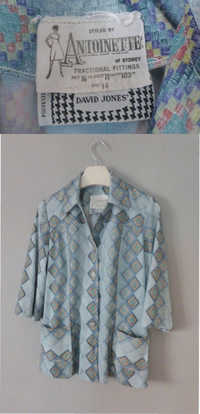 70Er Jahre David Jones Set. Größe M. Polyester Halbarm Langes Kleid & Leichte Jacke, Hergestellt in Australien. in Ausgezeichnetem Vintage Zustand 70Er Jahre David Jones Set. Größe M. Polyester Halbarm Langes Kleid & Leichte Jacke, Hergestellt in Australien. in Ausgezeichnetem Vintage Zustand von GreekJasmin