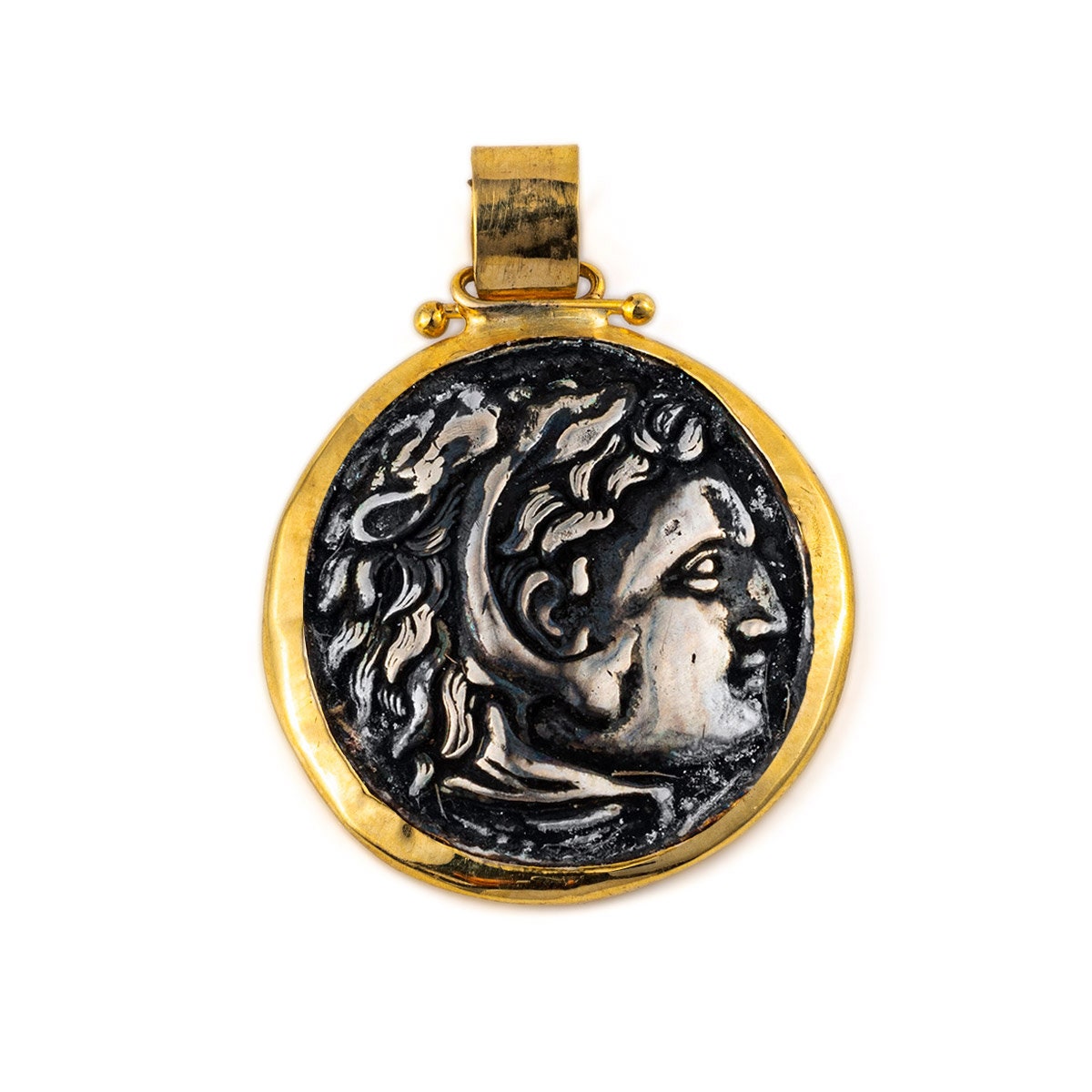 Herkules Anhänger Aus 585Er Gold Und Echtem Silber Herkules Anhänger Aus 585Er Gold Und Echtem Silber von Greekrootsshop