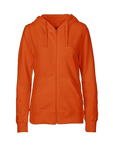 Green Cat Damen Kapuzenjacke, 100% Bio-Baumwolle. Fairtrade, Oeko-Tex und Ecolabel zertifiziert, Textilfarbe: orange, Gr.: XL von Green Cat