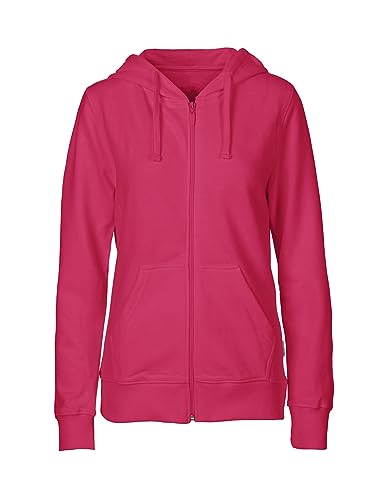 Green Cat Damen Kapuzenjacke, 100% Bio-Baumwolle. Fairtrade, Oeko-Tex und Ecolabel Zertifiziert, Textilfarbe: pink, Gr.: S von Green Cat