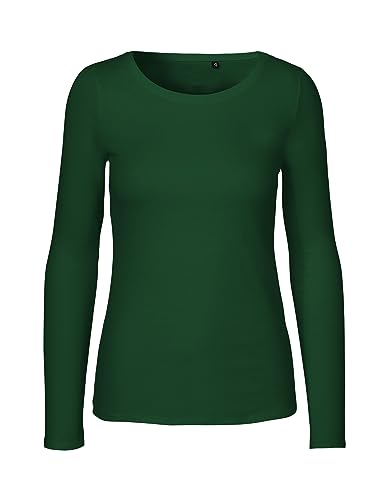 Green Cat- Damen Langarmshirt, 100% Bio-Baumwolle. Fairtrade, Oeko-Tex und Ecolabel Zertifiziert, Textilfarbe: grün, Gr. L von Green Cat