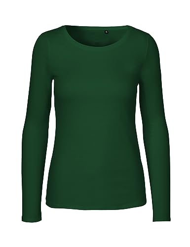 Green Cat- Damen Langarmshirt, 100% Bio-Baumwolle. Fairtrade, Oeko-Tex und Ecolabel Zertifiziert, Textilfarbe: grün, Gr. M von Green Cat