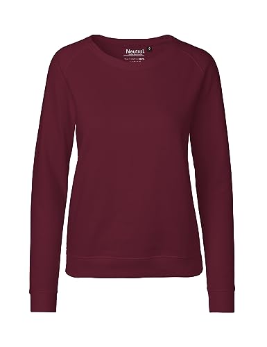 Green Cat Damen Sweatshirt, 100% Bio-Baumwolle. Fairtrade, Oeko-Tex und Ecolabel Zertifiziert, Textilfarbe: Bordeaux, Gr.: XS von Green Cat