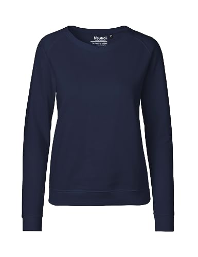 Green Cat Damen Sweatshirt, 100% Bio-Baumwolle. Fairtrade, Oeko-Tex und Ecolabel Zertifiziert, Textilfarbe: Navyblau, Gr.: XS von Green Cat