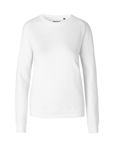 Green Cat Damen Sweatshirt, 100% Bio-Baumwolle. Fairtrade, Oeko-Tex und Ecolabel Zertifiziert, Textilfarbe: Weiss, Gr.: 2XL von Green Cat