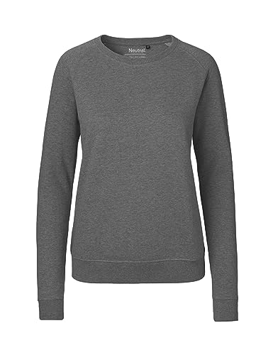 Green Cat Damen Sweatshirt, 100% Bio-Baumwolle. Fairtrade, Oeko-Tex und Ecolabel Zertifiziert, Textilfarbe: dunkelgrau, Gr.: L von Green Cat