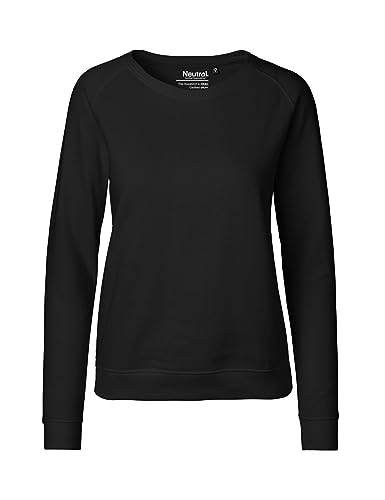 Green Cat Damen Sweatshirt, 100% Bio-Baumwolle. Fairtrade, Oeko-Tex und Ecolabel Zertifiziert, Textilfarbe: schwarz, Gr.: S von Green Cat