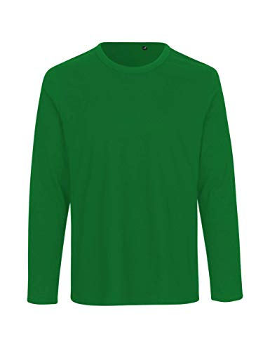 Green Cat Herren Langarm T-Shirt, 100% Bio-Baumwolle. Fairtrade, Oeko-Tex und Ecolabel Zertifiziert, Grün, 3XL von Green Cat