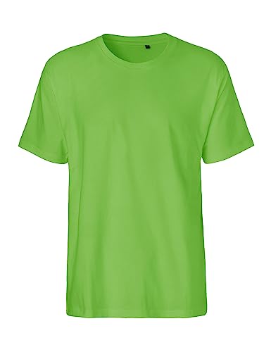 Green Cat Herren T-Shirt, 100% Bio-Baumwolle. Fairtrade, Oeko-Tex und Ecolabel Zertifiziert, Textilfarbe: Limette, Gr.: XL von Green Cat