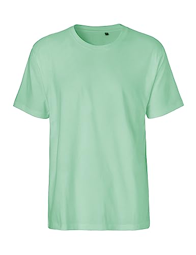 Green Cat Herren T-Shirt, 100% Bio-Baumwolle. Fairtrade, Oeko-Tex und Ecolabel Zertifiziert, Textilfarbe: Mint, Gr.: XL von Green Cat