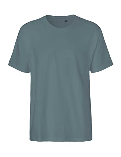 Green Cat Herren T-Shirt, 100% Bio-Baumwolle. Fairtrade, Oeko-Tex und Ecolabel Zertifiziert, Textilfarbe: Teal, Gr.: S von Green Cat